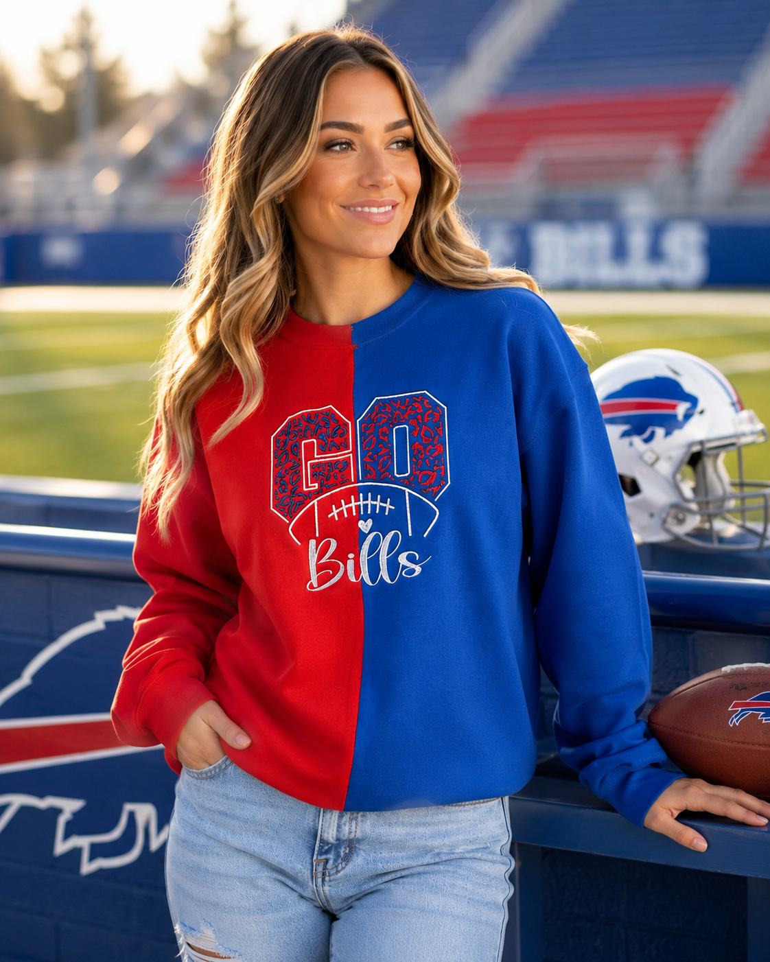 Bills Split Crewneck