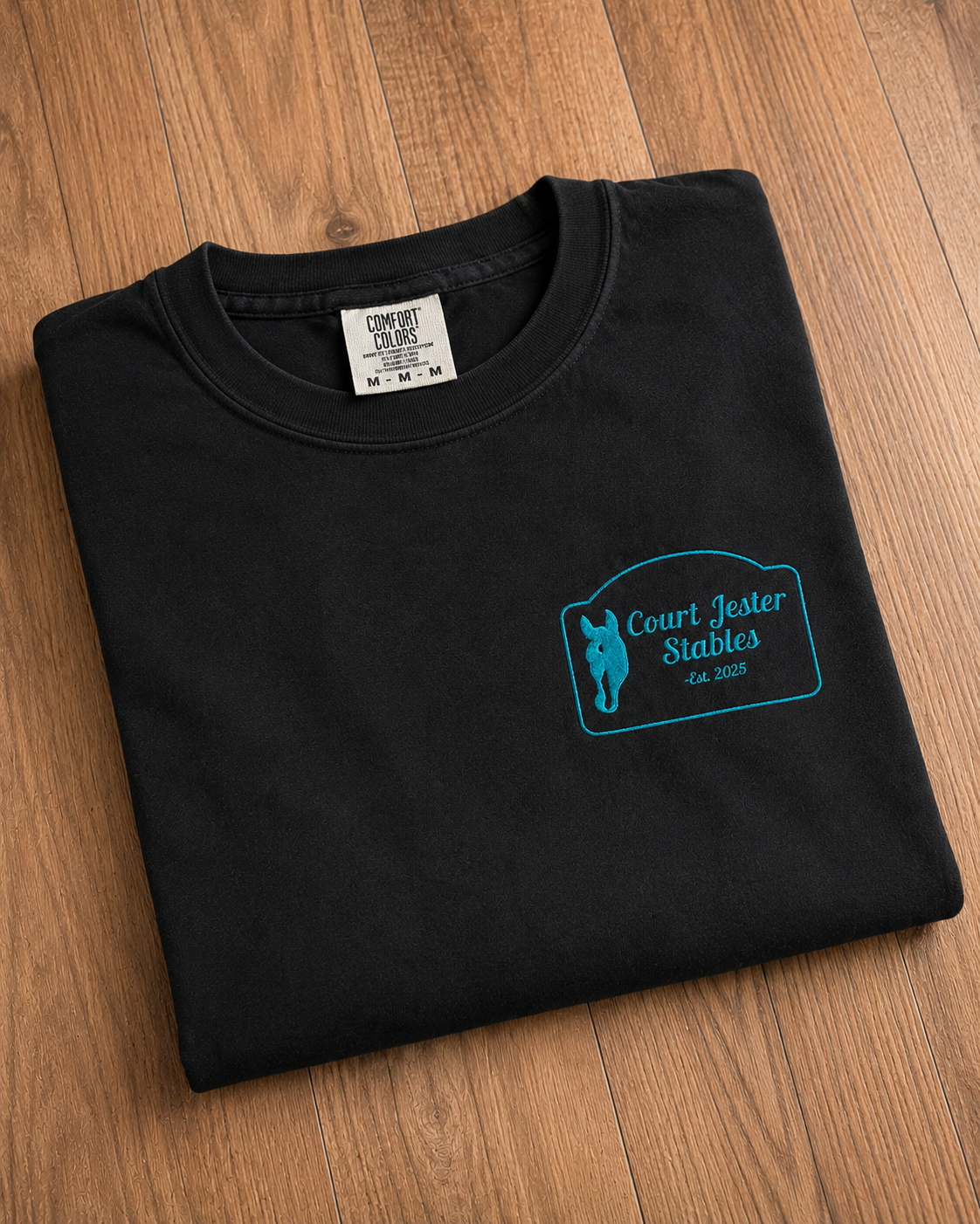 Court Jester Stables Comfort Colors T-shirt (with Name)