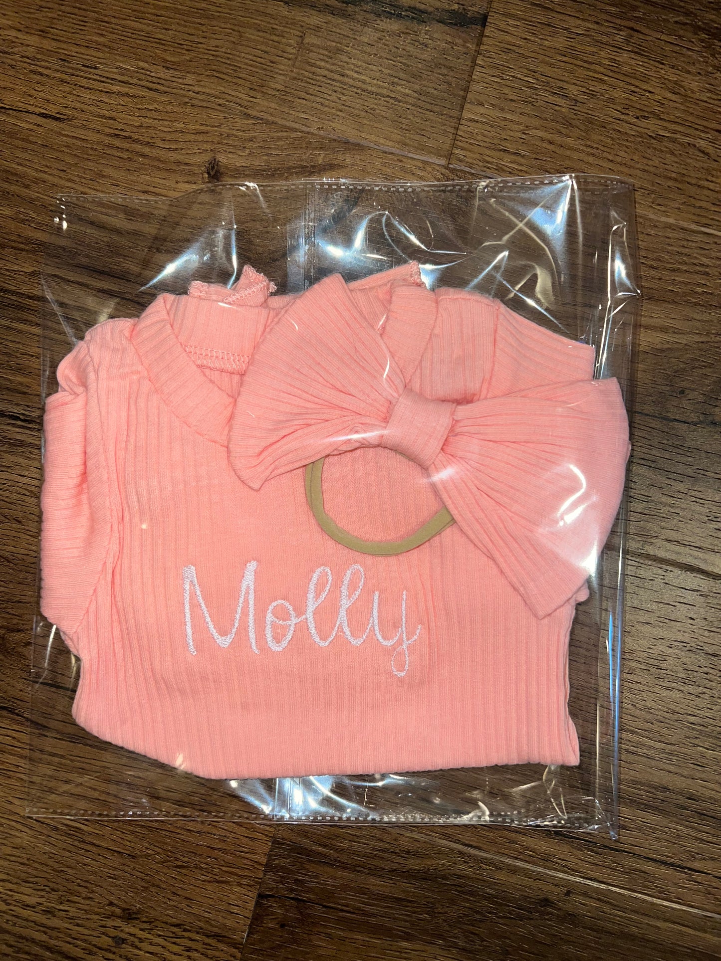 Baby Name Onesie with Bow