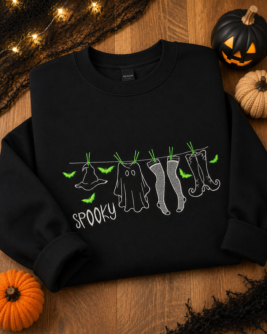 Spooky Clothesline Crewneck