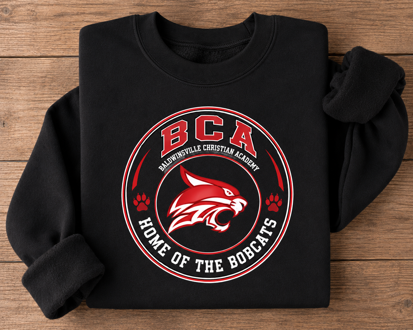 BCA Home of the Bobcats Crewneck