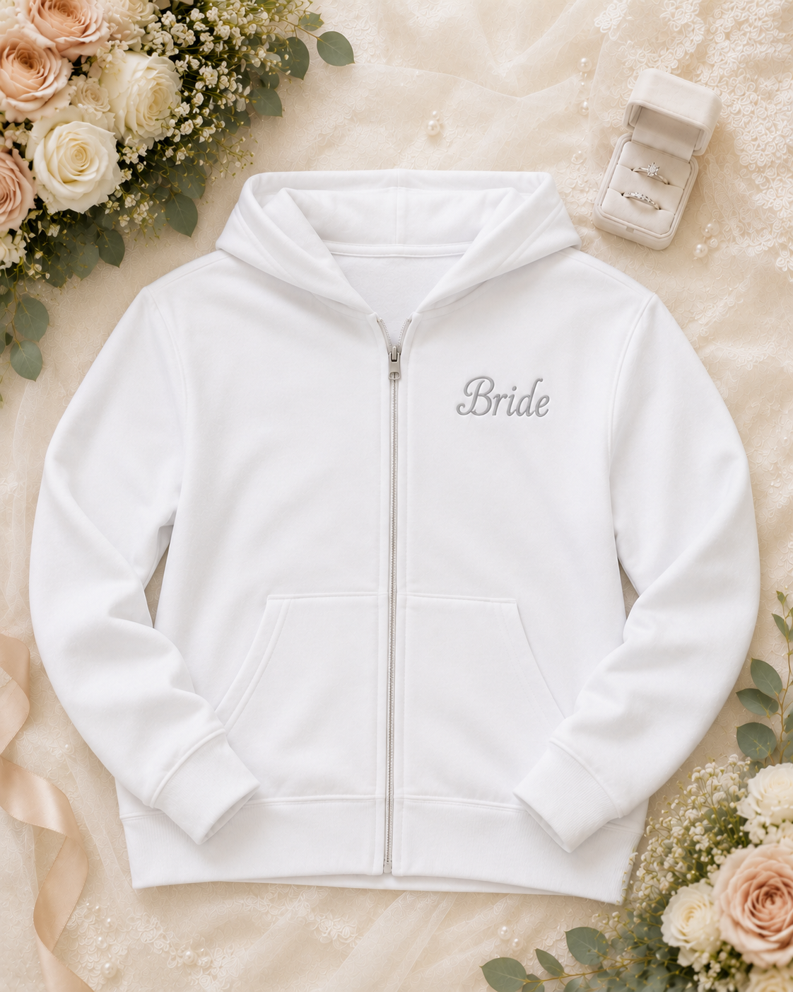 Bride Zip Up Hoodie