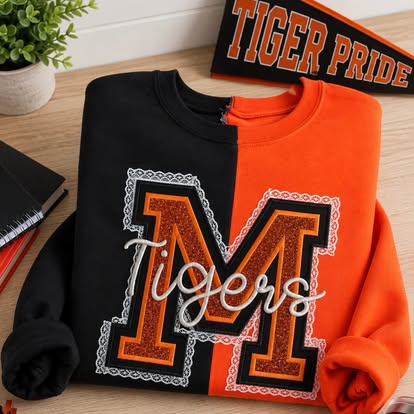 Mexico Tigers Split Crewneck