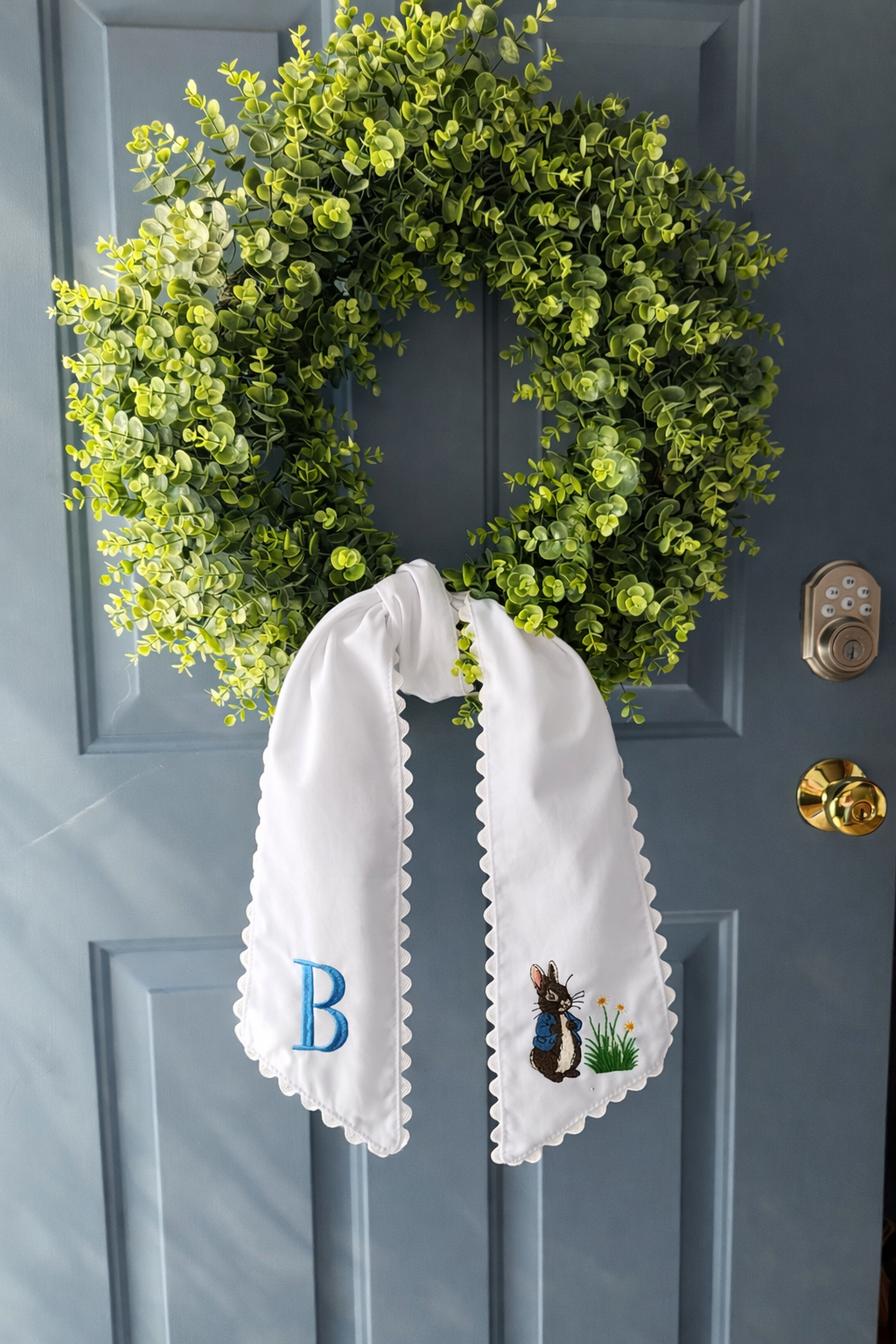 Bunny Wreath Sash