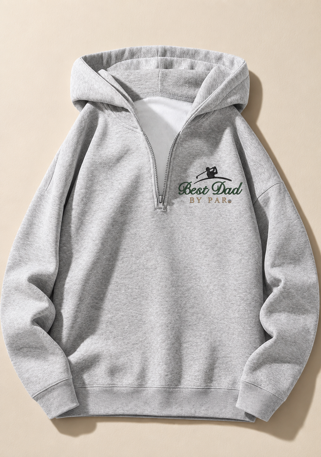 Best Dad By Par Quarter Zip Hoodie