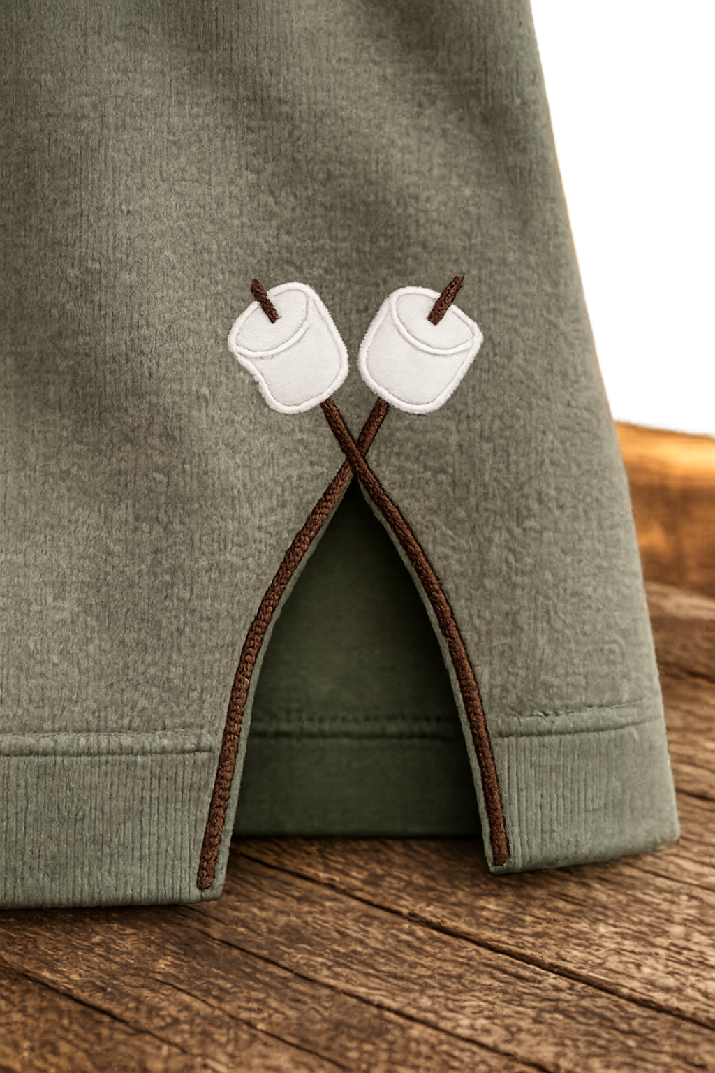 Campfire Hoodie with Marshmallow Cut Out Sides