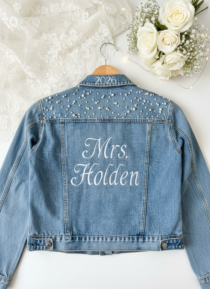 The “Mrs.” Keepsake Denim Jacket 💍