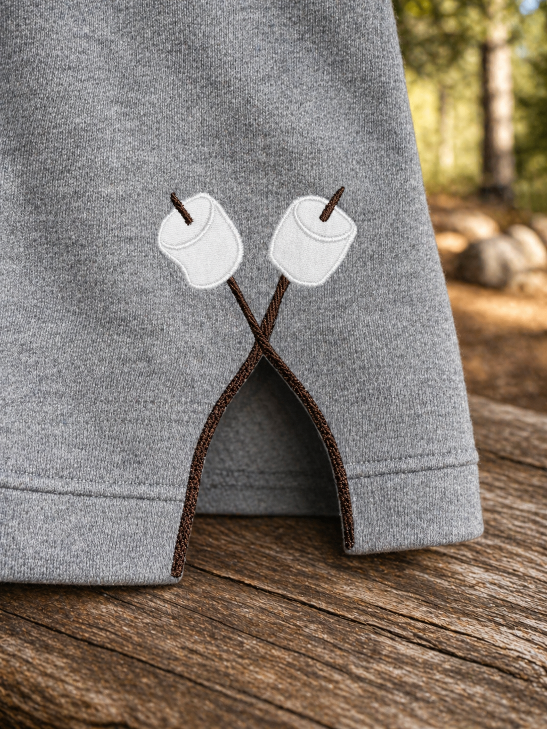 Bonfire Hoodie with Marshmallow Cut Out Sides