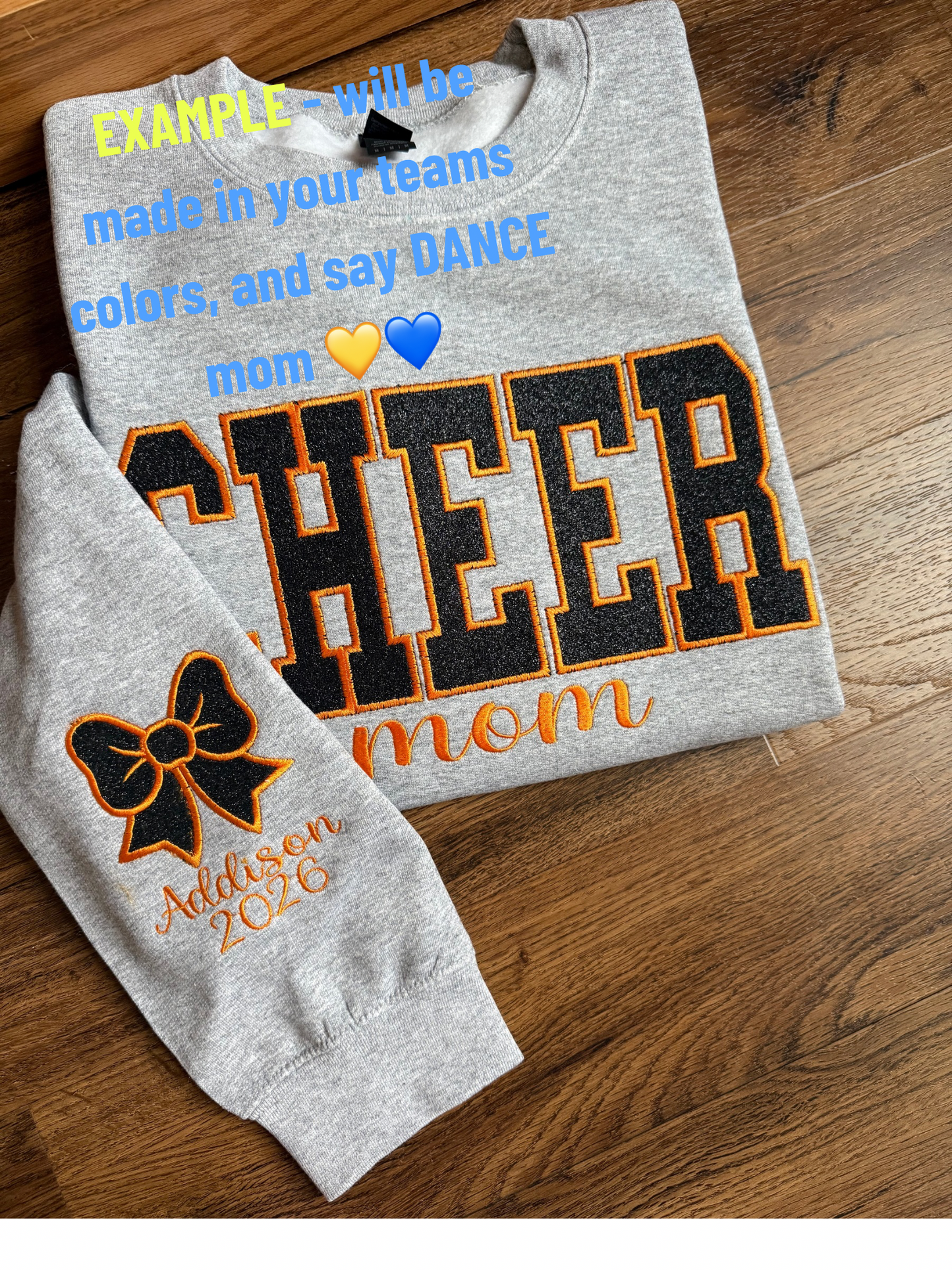 DANCE MAMA Custom Embroidered Crewneck