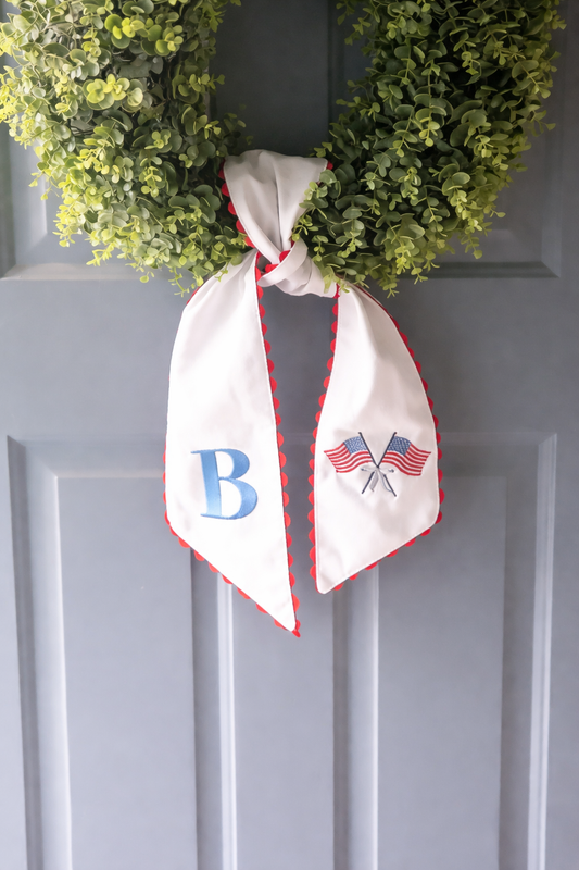 Patriotic Wreath Sash