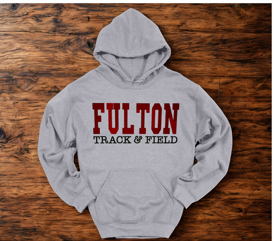 Fulton Track Embroidered Hoodie