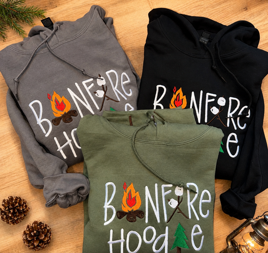 Bonfire Hoodie with Marshmallow Cut Out Sides