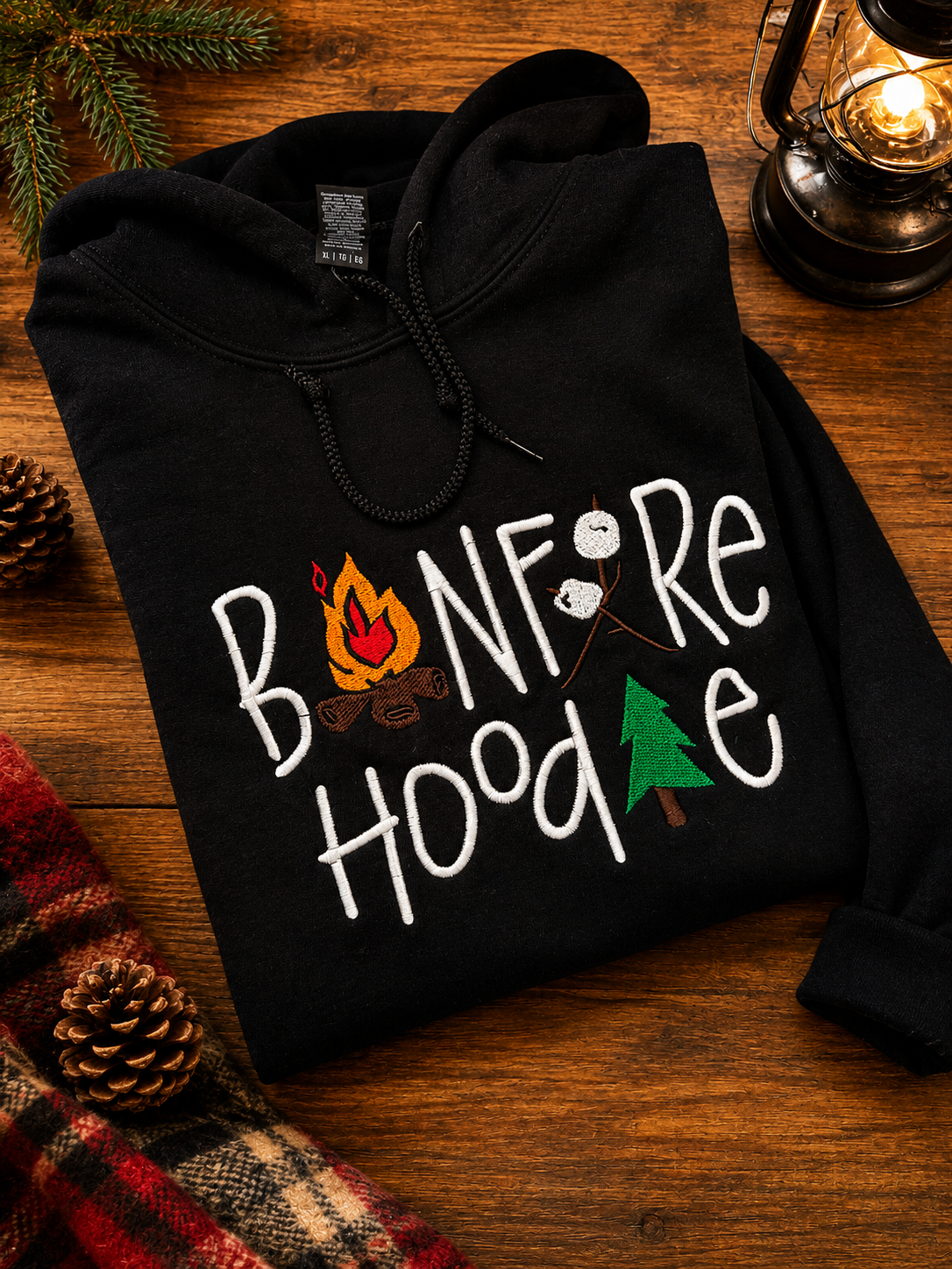 Bonfire Hoodie with Marshmallow Cut Out Sides