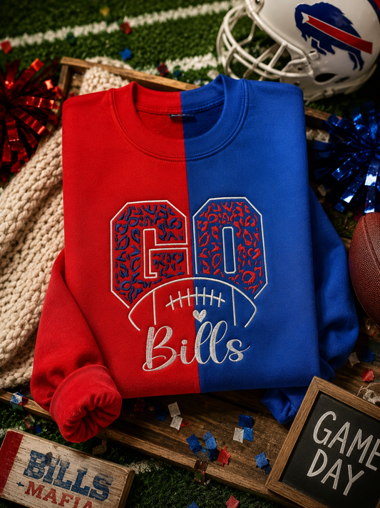 Football Split Crewneck