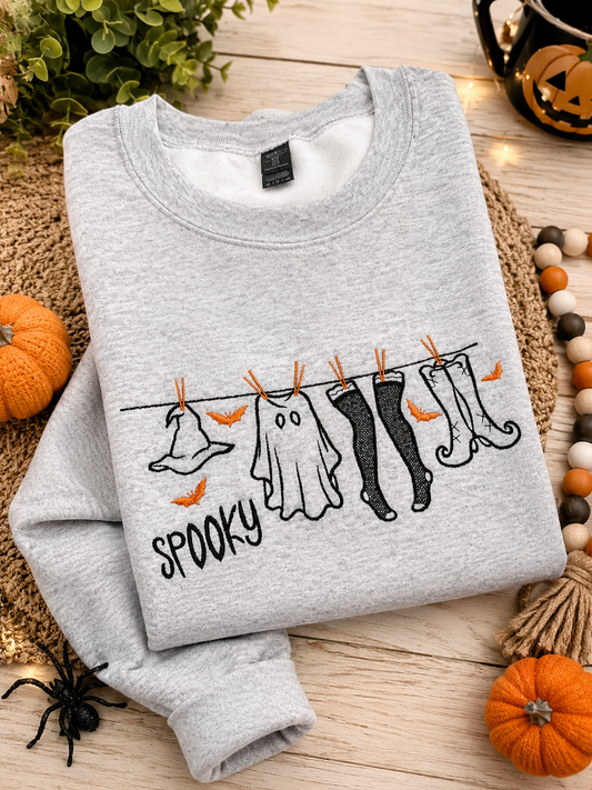 Spooky Clothesline Crewneck