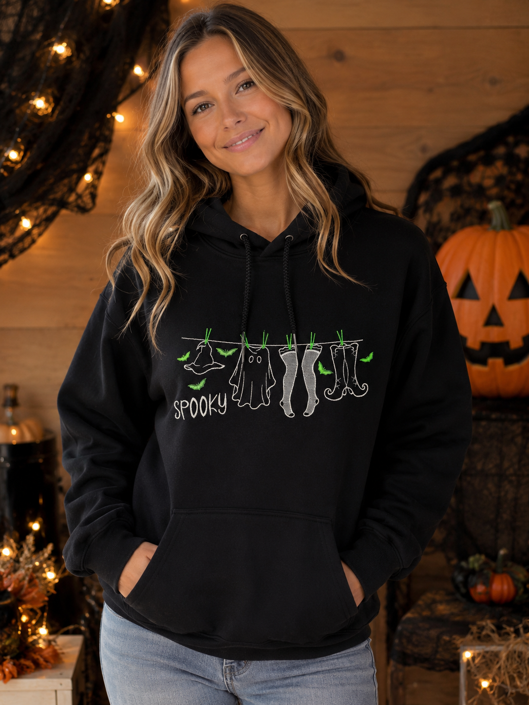 Spooky Clothesline Crewneck