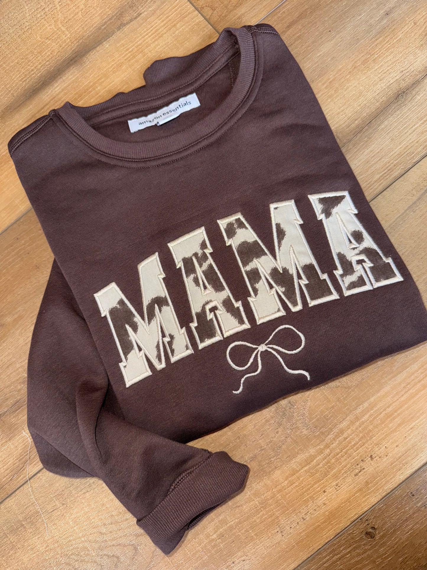 Cow Print MAMA Crewneck