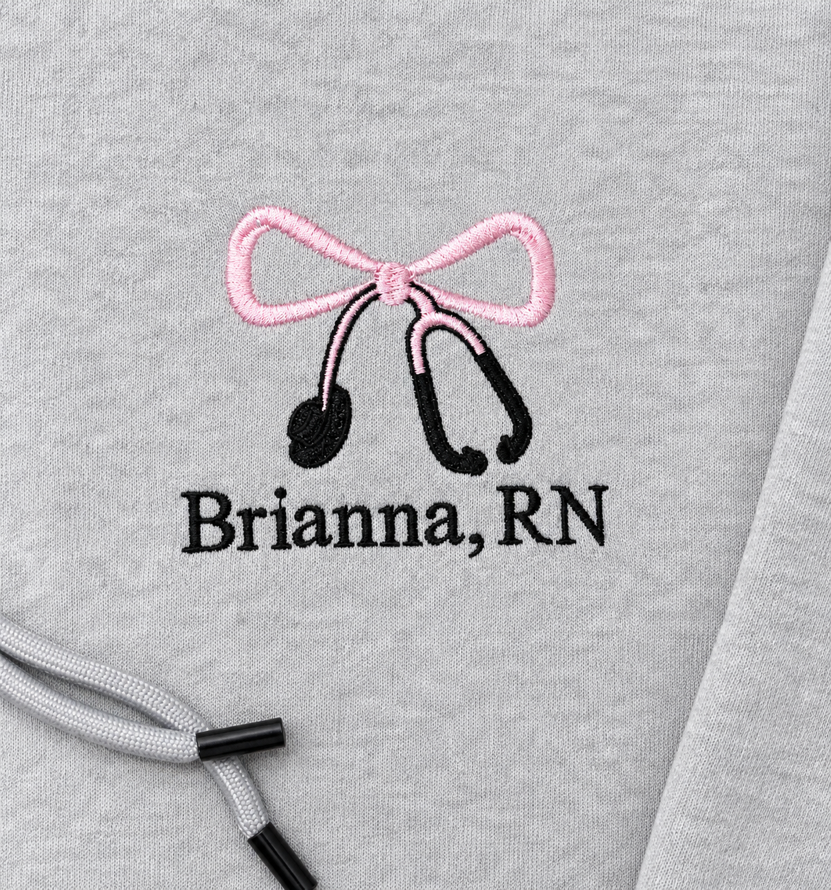 Nurses Embroidered Hooded Quarter-Zip