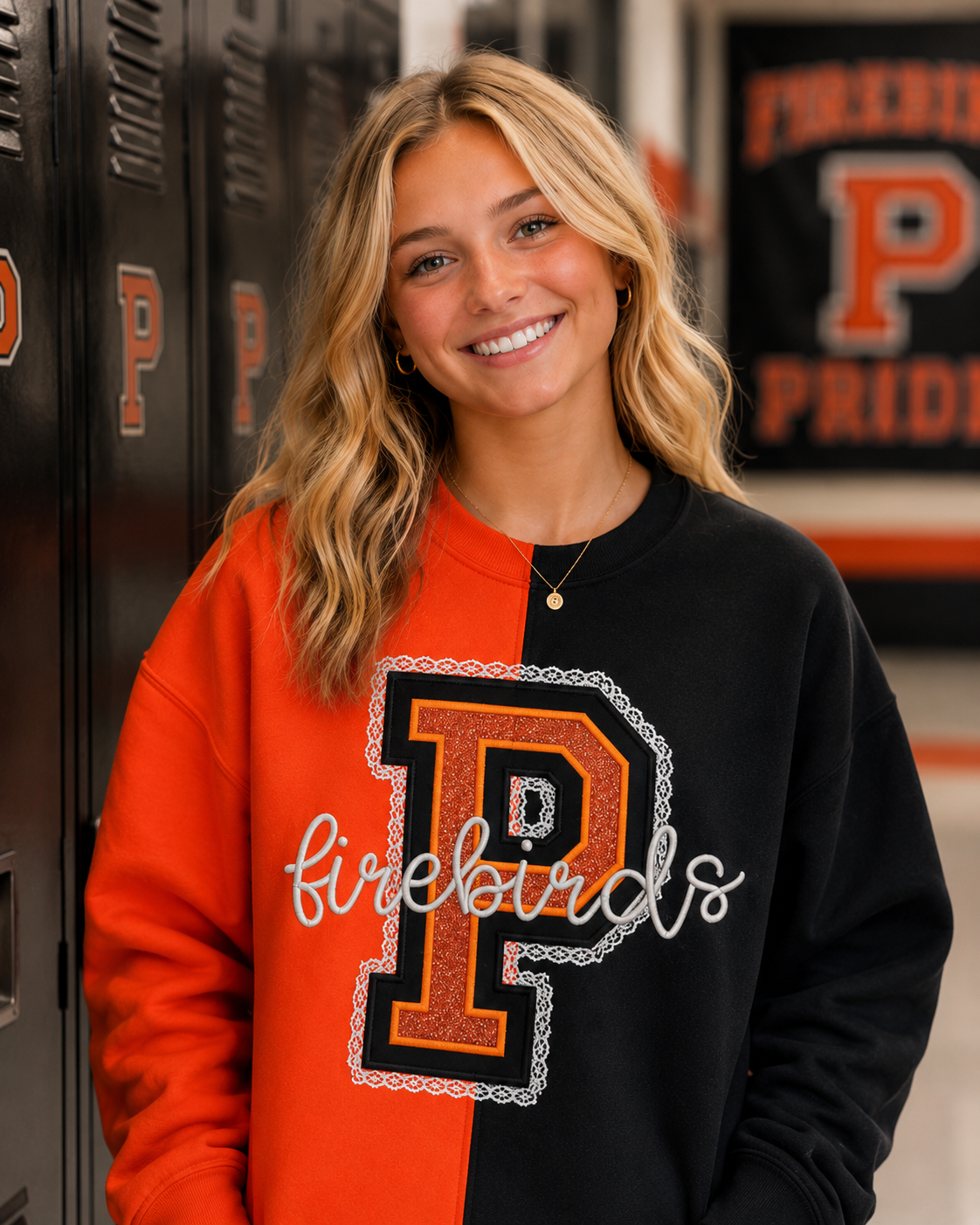 Phoenix Firebirds Split Crewneck